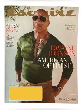 Esquire Magazine Summer 2026 Dwayne Johnson American Optimist Best Bars
